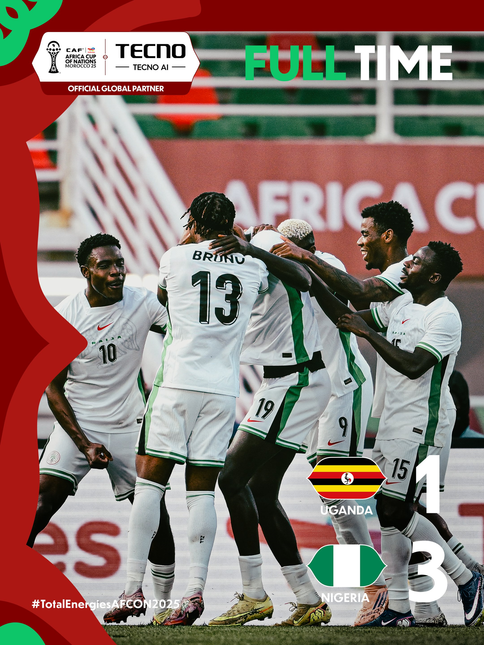 Mardi 30 décembre 2025 //  Nigeria 3-1 Ouganda