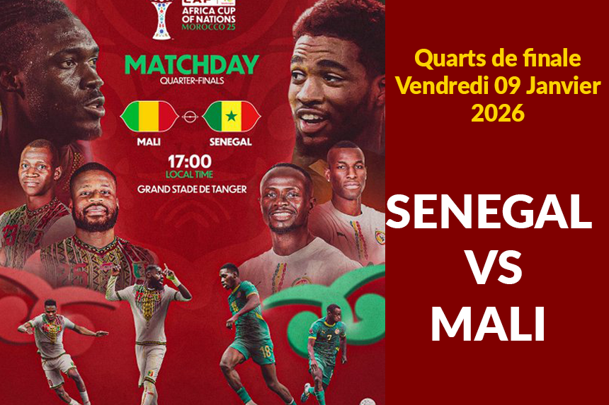 Le Mali affronte le Sénégal en quart de finale de la #TotalEnergiesAFCON2025. Qui va l’emporter ?