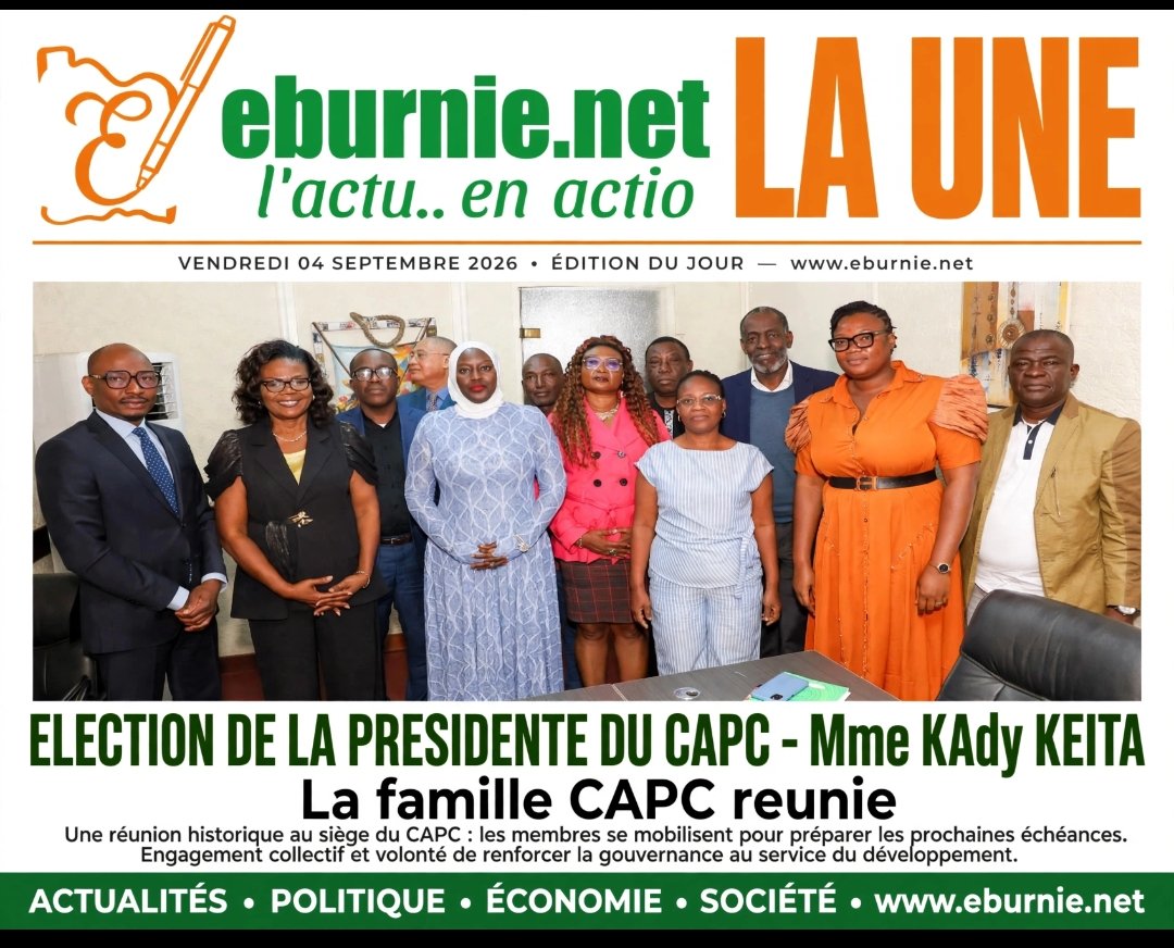 Election de la présidente du CAPC : Mme Kady Keita élue